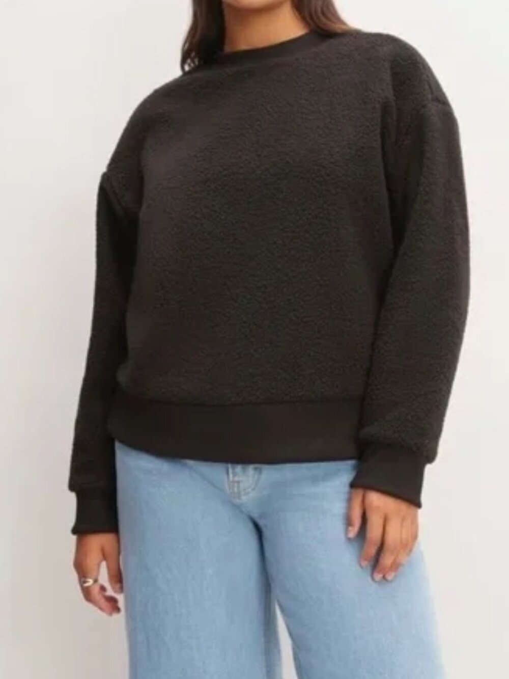 EVERLANE The Renew Sherpa fleece sweatshirt pullover